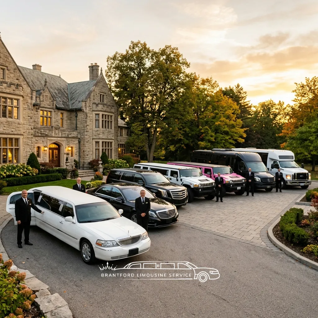 Professional Brantford limo service company with luxury limousines sedans SUVs Hummer limos party buses and chauffeurs